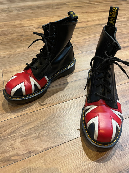 Doc Martens Union Jack 1460 Boots, Size UK 8, US Men’s 9