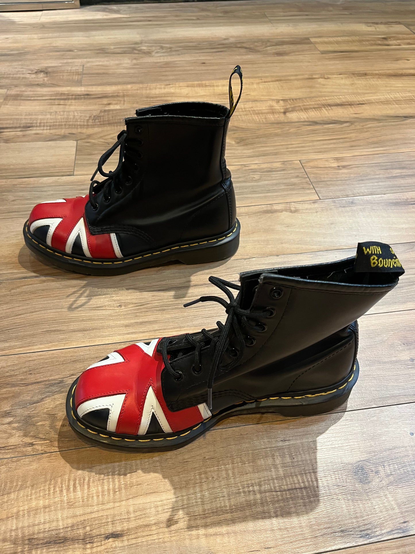 Doc Martens Union Jack 1460 Boots, Size UK 8, US Men’s 9