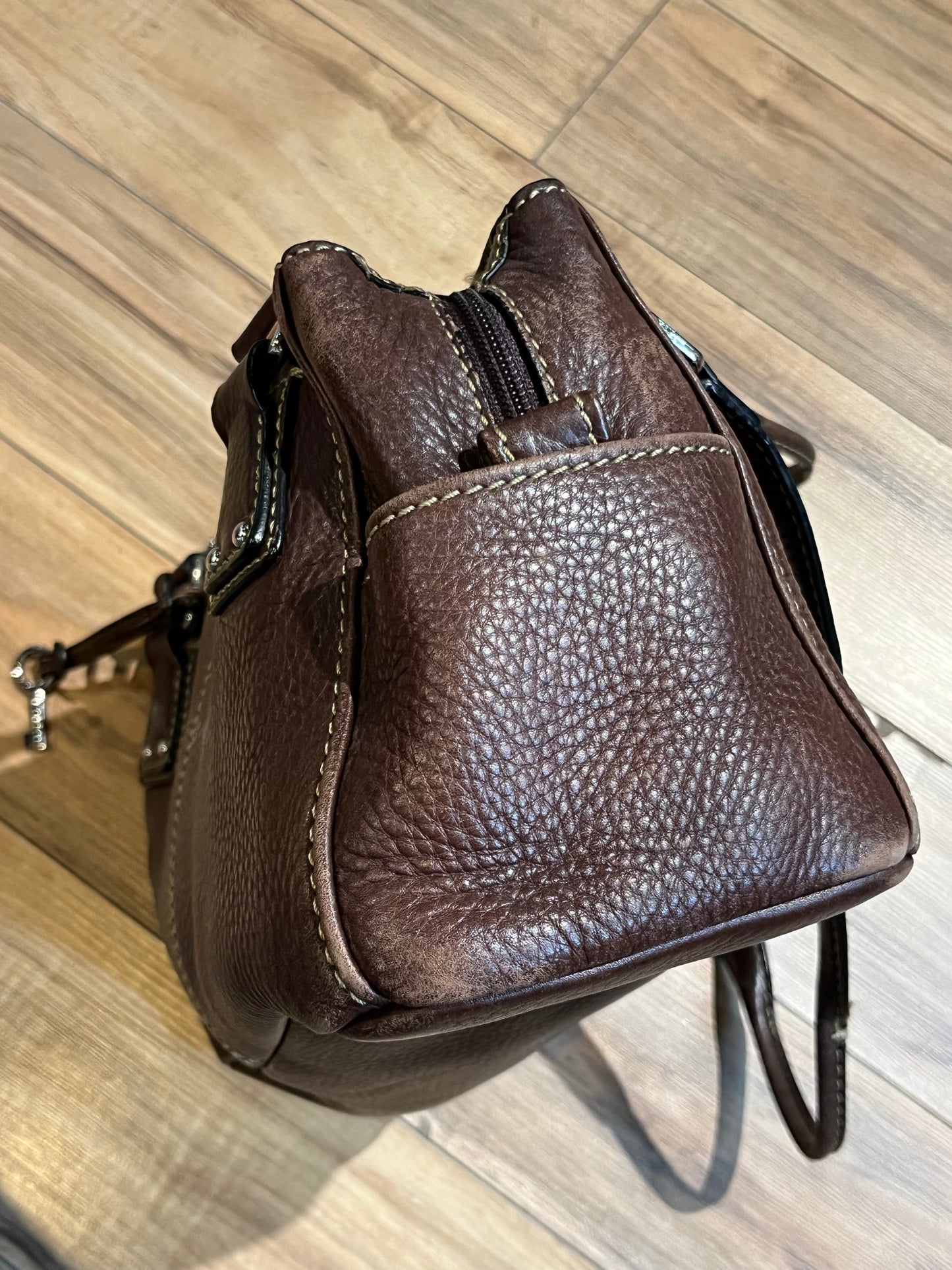 Vintage Fossil Brown Leather Handbag *SOLD