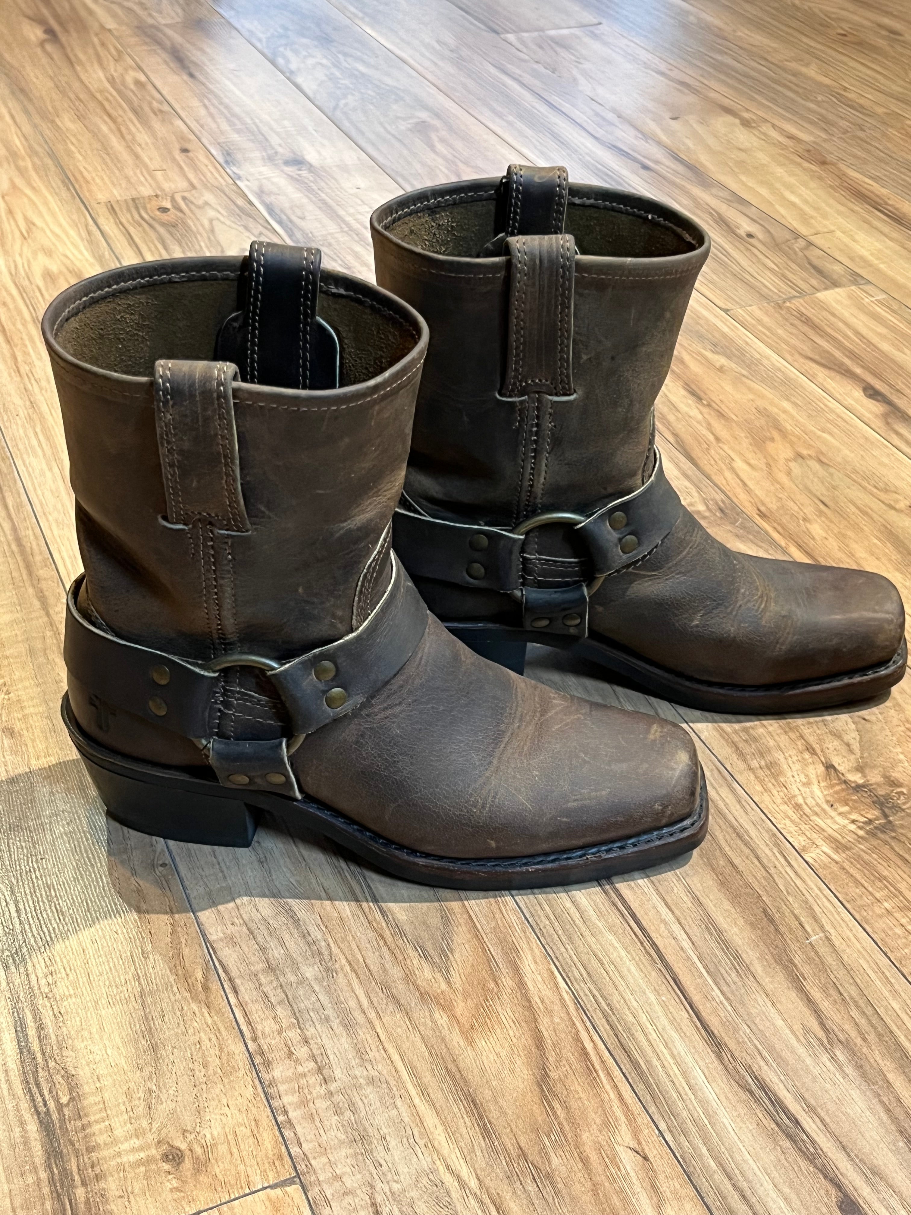 Frye harness ankle boots best sale