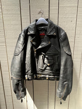 Load image into Gallery viewer, Easy Riders Black Leather Moto Jacket, Size Large
