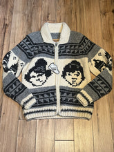 Load image into Gallery viewer, North Star “Bob and Doug Mackenzie’s Great White North” Cowichan Style Zip Cardigan, NWT, Made in Canada, Size Medium
