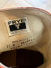 Load image into Gallery viewer, Vintage Frye Cognac Zip Boots, Made in USA, Size US Mens 11D
