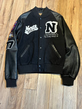 Load image into Gallery viewer, Vintage North Star Black Varsity Jacket, Made in Canada, Size Medium

