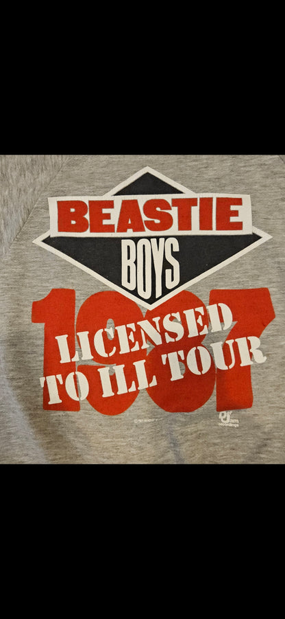 Extremely Rare 1987 Beastie Boys Licensed to Ill Tour vintage sweatshirt Made in USA