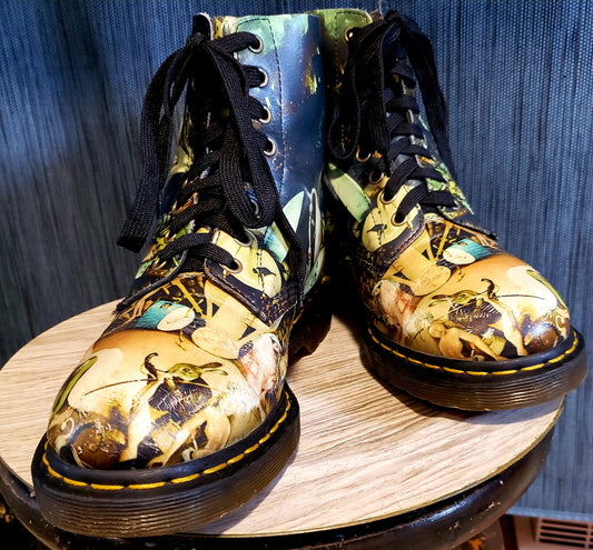 doc marten, heaven, bosch, hell, kingspier, vintage, boots, docs