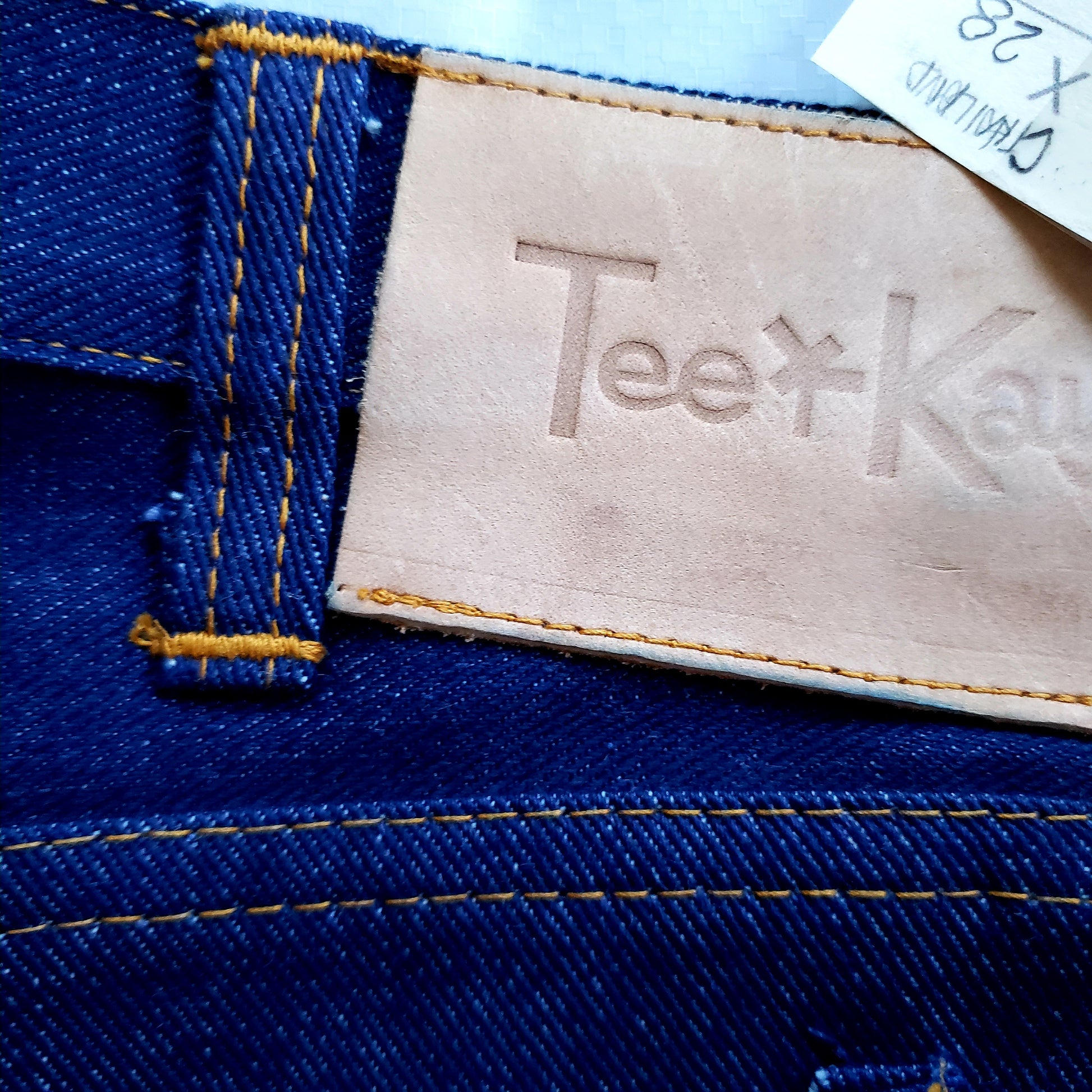 Tee Kay Vintage Deadstock, Made in Thailand. Denim, Bellbottom Jeans. NWT 27" x 28"