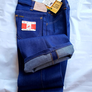 Tee Kay Vintage Deadstock, Made in Thailand. Denim, Bellbottom Jeans. NWT 27" x 28"