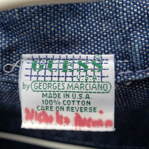 Guess Medium Wash Denim Jean Jacket, Made in USA