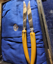 Load image into Gallery viewer, VintageWheatley Brothers Wheat Sheaf Sheffield Table Knives
