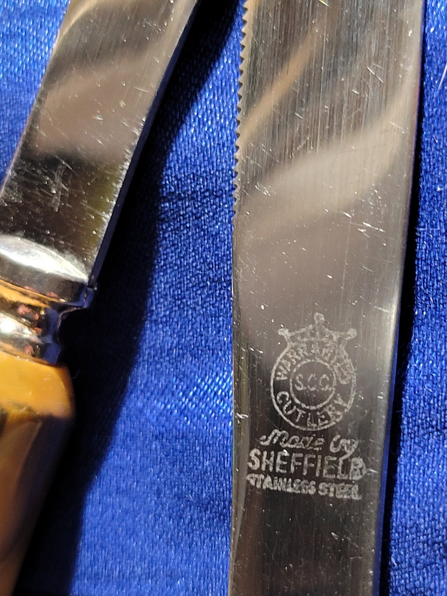 VintageWheatley Brothers Wheat Sheaf Sheffield Table Knives