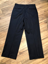 Load image into Gallery viewer, Kingspier Vintage - Vintage wool blend (fibres unknown) trousers with zip fly, straight leg, mid rise and front and back pockets,

Size 36.
