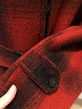 Load image into Gallery viewer, Vintage 1960’s Red Buffalo Plaid Wool Jacket, Made in Canada
