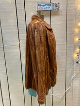 Load image into Gallery viewer, Kingspier Vintage - Vintage Louis Saltzman fur opera coat with hook and eye closures and twp front pockets, one inside pocket.

Made in USA.
