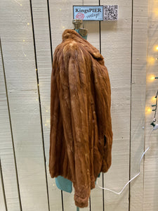 Kingspier Vintage - Vintage Louis Saltzman fur opera coat with hook and eye closures and twp front pockets, one inside pocket.

Made in USA.