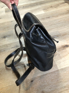 Etienne Aigner Black Leather Backpack SOLD