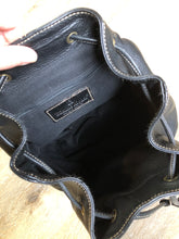 Load image into Gallery viewer, Etienne Aigner Black Leather Backpack SOLD
