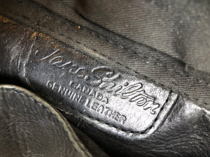 Vintage Jane Shilton Black Leather Backpack Knapsack, Made in Canada SOLD