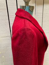 Load image into Gallery viewer, Kingspier Vintage - Vintage Cassidy Petite hand tailored red 100% wool long coat with button closures.

Made in USA.
Size 6.

