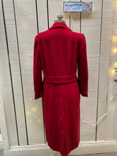 Load image into Gallery viewer, Kingspier Vintage - Vintage Cassidy Petite hand tailored red 100% wool long coat with button closures.

Made in USA.
Size 6.
