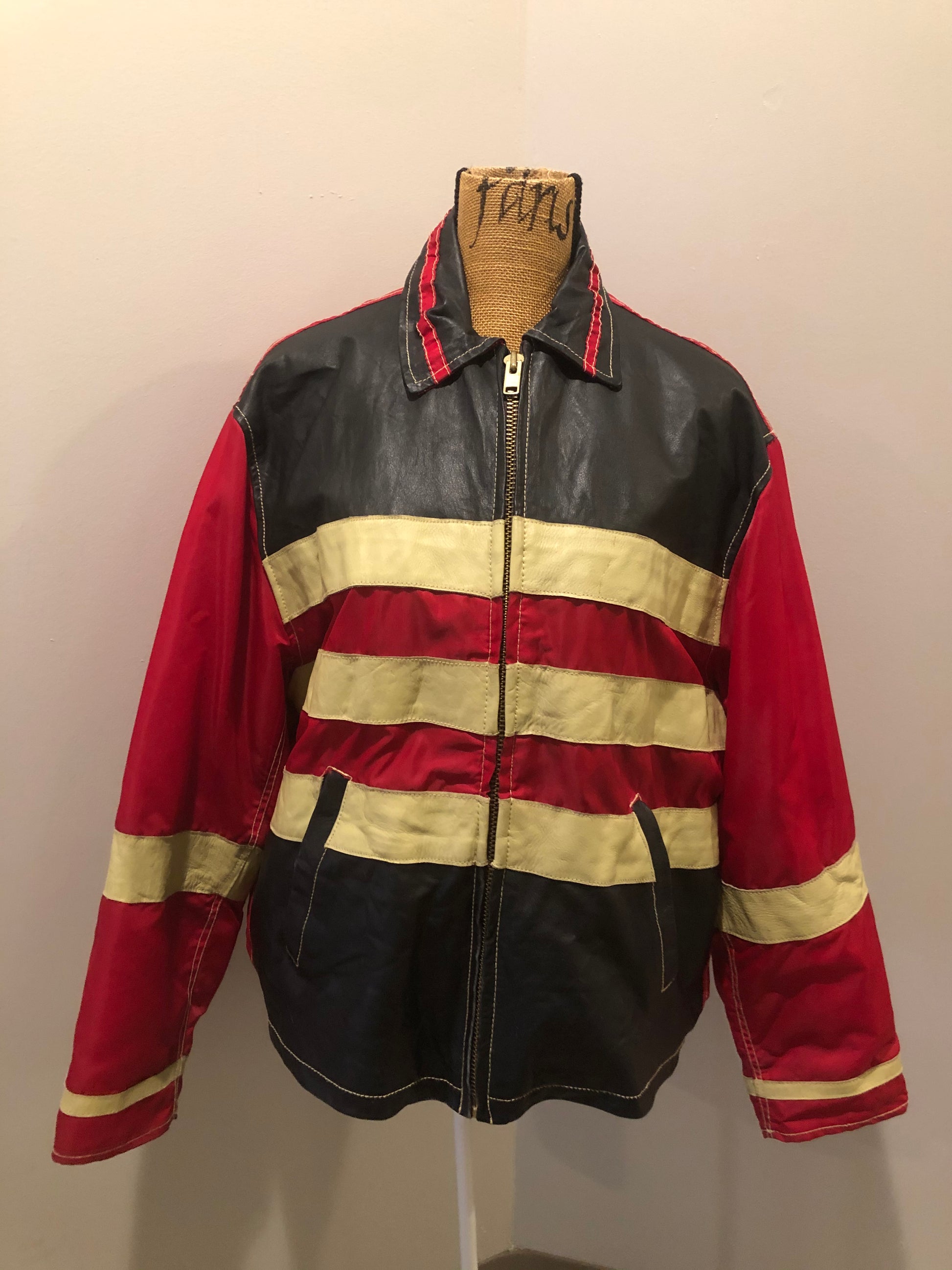 Vintage Jack and Jones Red, Black and White Jacket – KingsPIER vintage