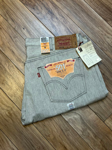 Levi’s 50xx - 42”x32” Rigid Grey Denim Jeans  Deadstock  New with tags  Rare Rigid  Red Tab  Higher rise  Button fly  Straight fit  100% cotton  Made in Mexico