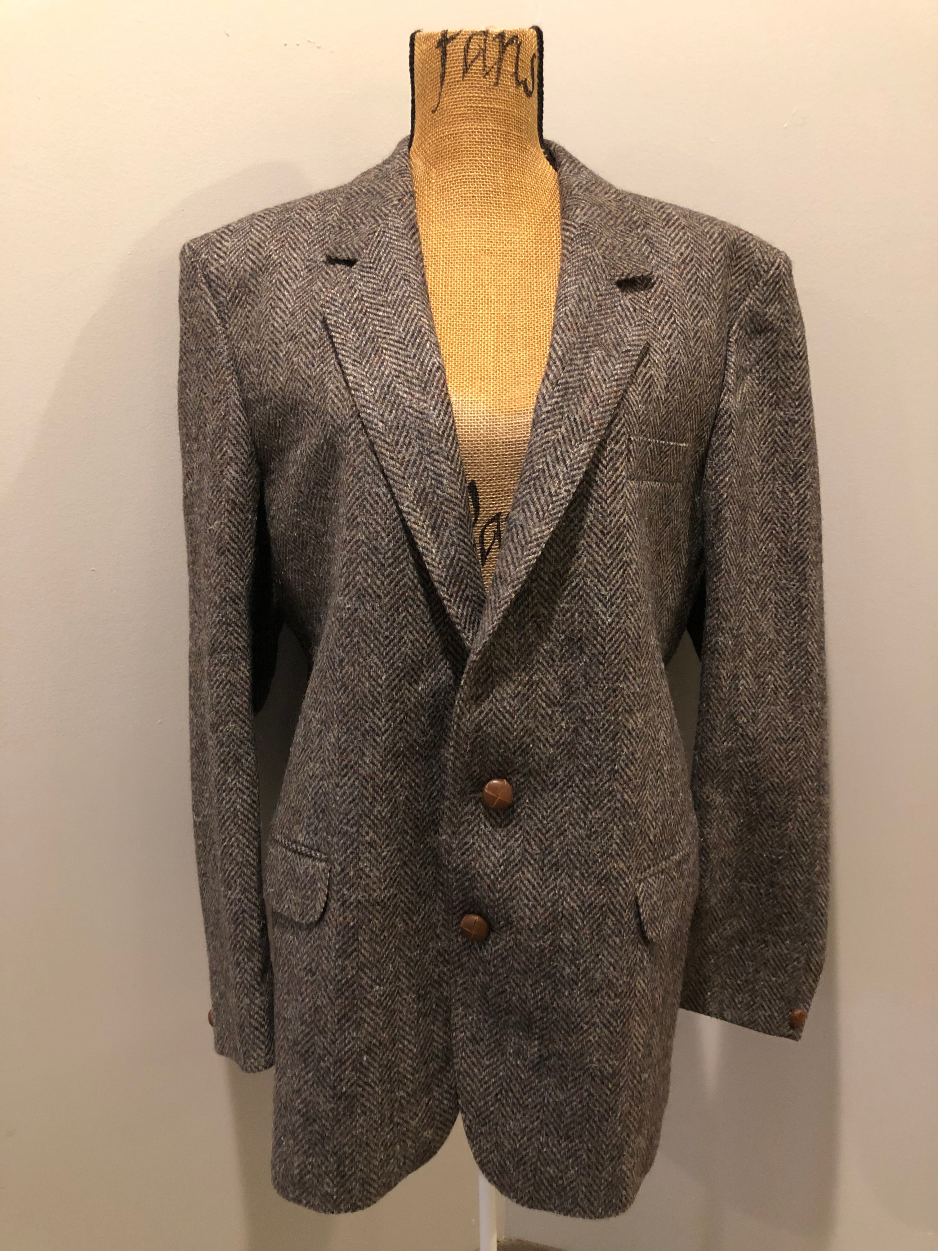 Paul Henry by Rembrandt Grey Herringbone Wool Suit Jacket – KingsPIER  vintage