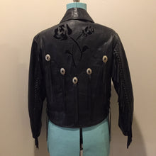 Load image into Gallery viewer, Vintage Bristol Golden Crown Black Leather Motorcycle Jacket, Made in Canada, SOLD
