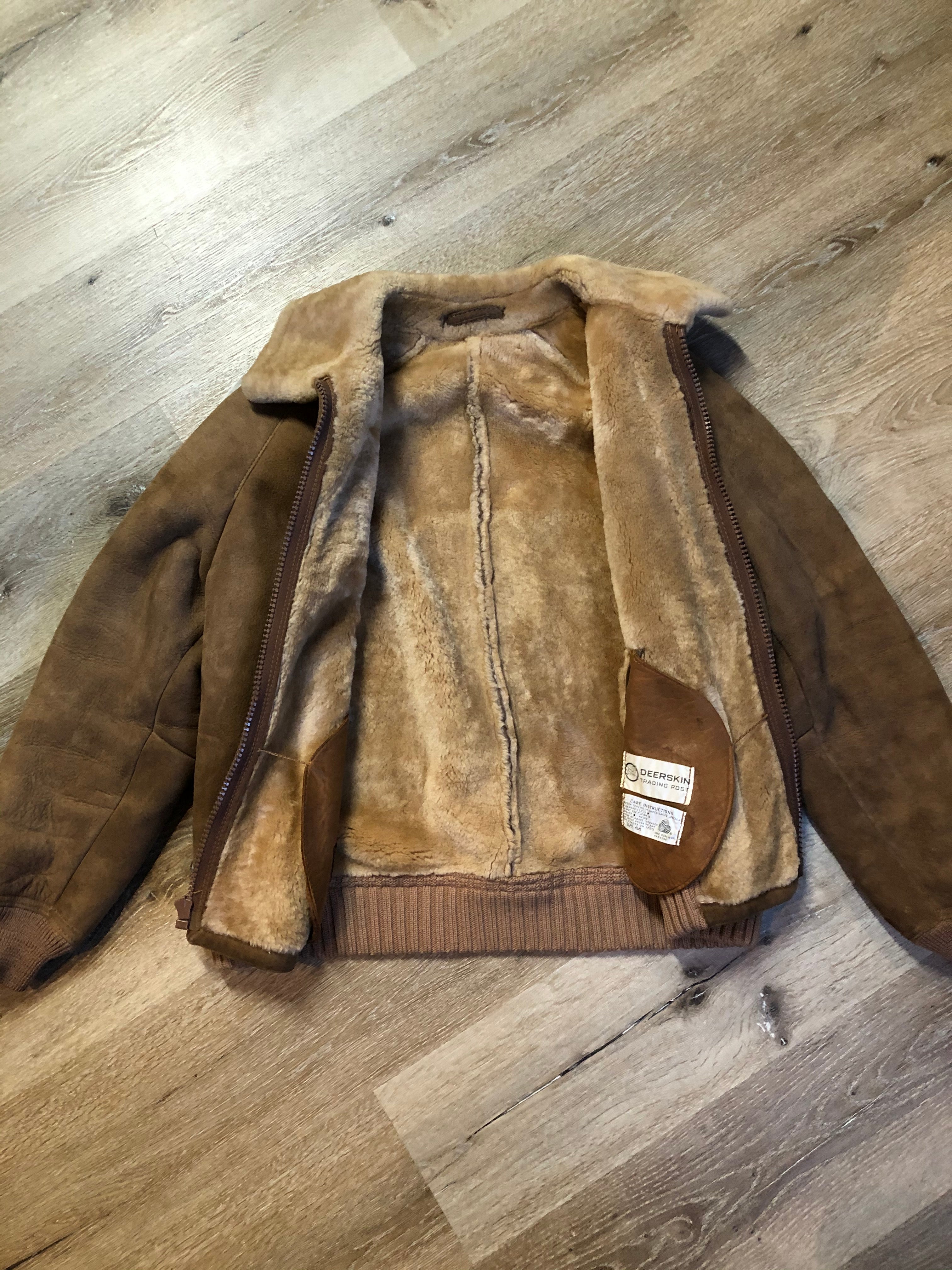 Vintage Sawyer of Napa Shearling Bomber Jacket, Made in USA – KingsPIER  vintage