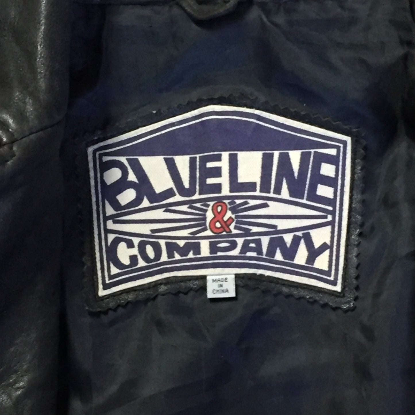 Kingspier Vintage - Blueline and Company dark brown leather jacket with button closures, slash pockets and one flap pocket on the chest. Size small.