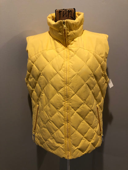 Kingspier Vintage - Scotch and Soda reversible orange and grey 1970’s down filled puffer vest with snap closures and patch pockets. Made in Amsterdam.