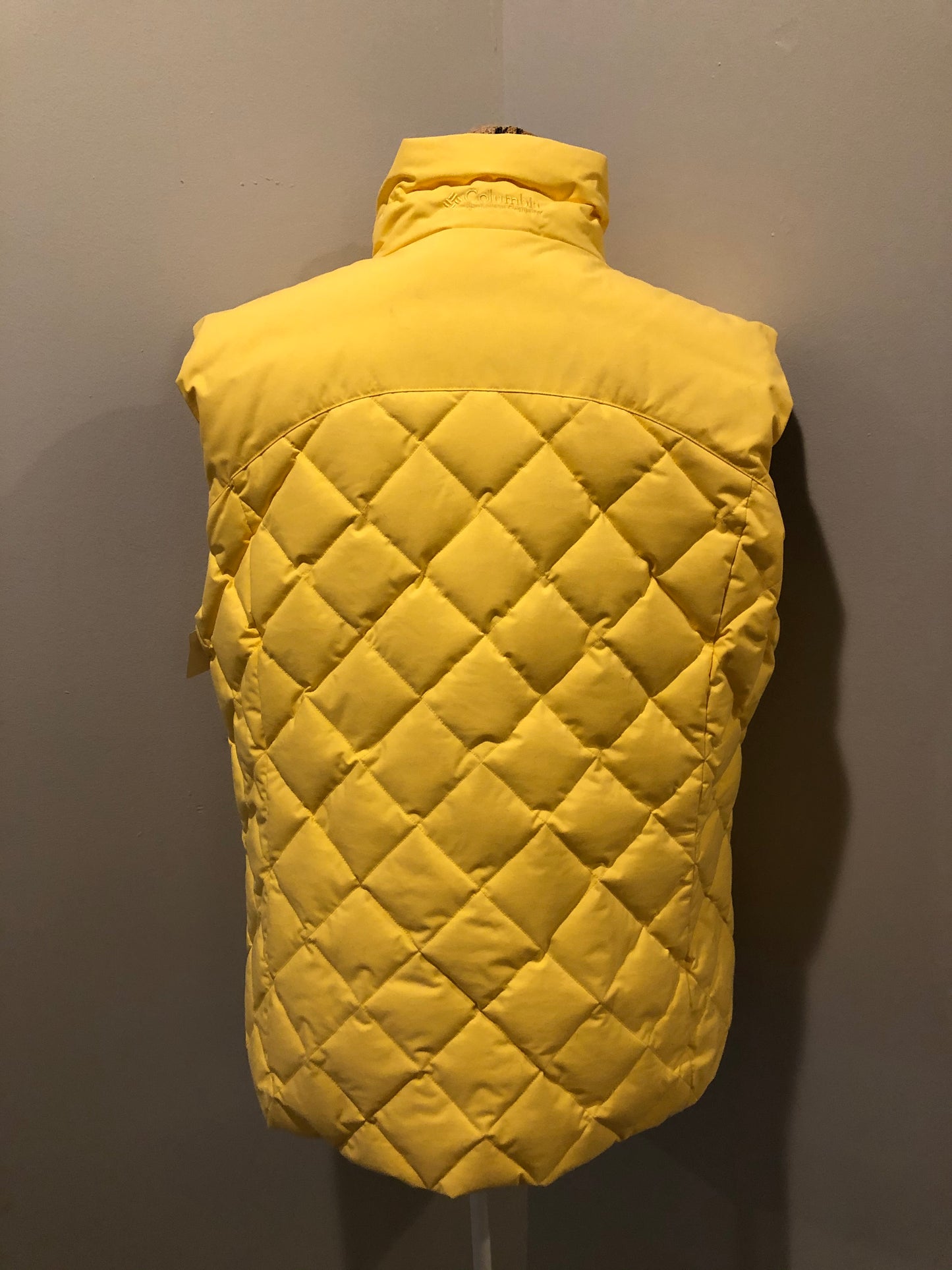 Kingspier Vintage - Scotch and Soda reversible orange and grey 1970’s down filled puffer vest with snap closures and patch pockets. Made in Amsterdam.