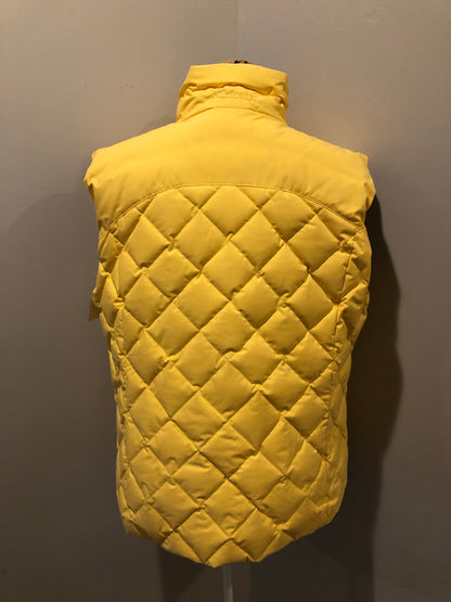 Kingspier Vintage - Scotch and Soda reversible orange and grey 1970’s down filled puffer vest with snap closures and patch pockets. Made in Amsterdam.