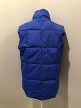Load image into Gallery viewer, Kingspier Vintage - Land’s End blue down filled puffer vest with snap closures and slash pockets. Size small.
