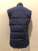 Load image into Gallery viewer, Kingspier Vintage - Merona navy blue puffer vest with zipper closure, slash pockets and inside pocket. Size small.
