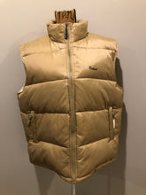 Load image into Gallery viewer, Kingspier Vintage - Exhaust Function tan down filled puffer vest with zipper closure and slash pockets. size XXL.

