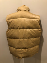 Load image into Gallery viewer, Kingspier Vintage - Exhaust Function tan down filled puffer vest with zipper closure and slash pockets. size XXL.
