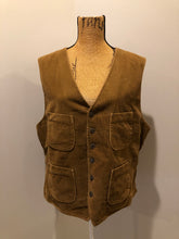 Load image into Gallery viewer, Kingspier Vintage - Ralph Lauren brown corduroy vest with button closures, four patch pockets and two inside pockets.
