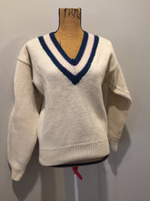 Load image into Gallery viewer, Kingspier Vintage - Vintage “Gant” sweater in cream, green and purple. Size medium. 
