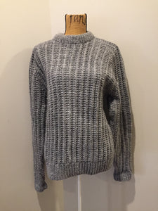 Kingspier Vintage -  grey wool contemporary sweater.