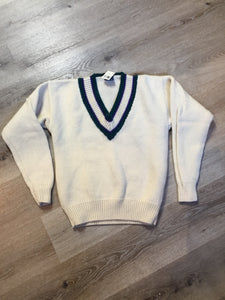Kingspier Vintage - Vintage “Gant” sweater in cream, green and purple. Size medium. 