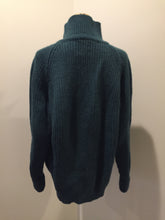 Load image into Gallery viewer, Kingspier Vintage - Great Northern Knitters green wool button up sweater. Made in Canada, Size M/L. 
