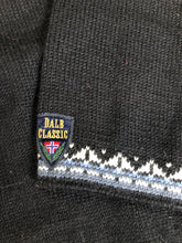 Load image into Gallery viewer, Kingspier Vintage - Dale of Norway black, white and blue 2002 Olympics wool sweater. Size XL.
