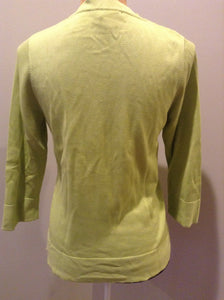 Kingspier Vintage - Coldwater Creek 75% silk blend cardigan in green. Size small.