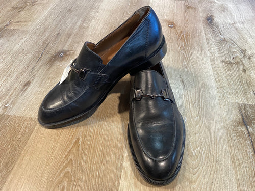 Kingspier Vintage - Black Horsebit Loafer by Bostonian, Sizes: 8M 10W 41EURO, Made in India, Leather Soles