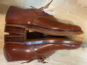 Kingspier Vintage - 1930s Brown Cap Toe Oxfords by The Scott McHale Shoe Canada’s Finest - Sizes: 6M 7.5W 38-39EURO, Made in Canada, Styled for American Shoe Store Halifax, Good as New, Leather Soles