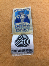 Load image into Gallery viewer, Kingspier Vintage - Vintage Kenwood 100% virgin wool blanket with ribbon edges.

