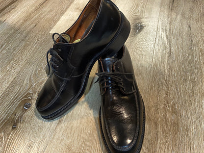 Kingspier Vintage - Black Leather Derbies by Hartt - Sizes: 7M 8.5W 39-40EURO, Made in Canada, Canada’s Finest Shoemakers, Leather Soles, Goodyear Rubber Heels