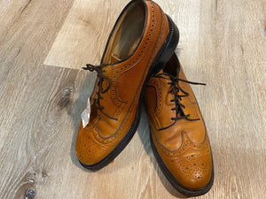 Kingspier Vintage - Light Brown Full Brogue Wingtip Derbies by Florsheim - Sizes: 8M 10W 41EURO, Made in Mexico, Designed and Made Exclusively for Florsheim Shoe Shop, Leather Soles and Insoles