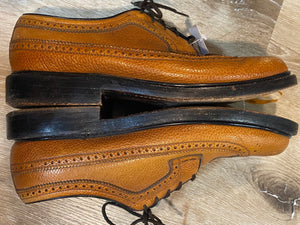 Kingspier Vintage - Light Brown Full Brogue Wingtip Derbies by Florsheim - Sizes: 8M 10W 41EURO, Made in Mexico, Designed and Made Exclusively for Florsheim Shoe Shop, Leather Soles and Insoles